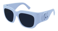 Gucci GG1545S-004 Womens RECTANGULAR / SQUARED SUNGLASSES - Light Blue