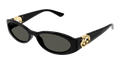 Gucci GG1660S-001 Womens ROUND/OVAL/PANTHOS Sunglasses - Black