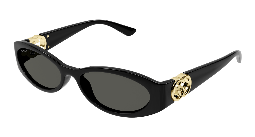 Gucci GG1660S-001 Womens ROUND/OVAL/PANTHOS Sunglasses - Black