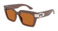 Multi-brand GG1689S-003 Womens CAT EYE Sunglasses - Brown