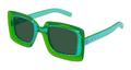 Multi-brand GG1718S-003 Womens RECTANGULAR / SQUARED Sunglasses - Green