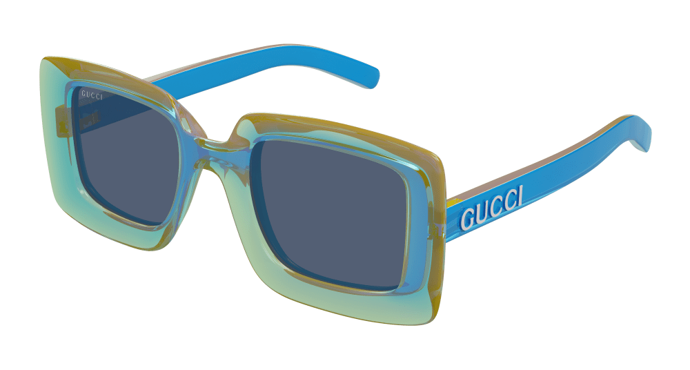 Multi-brand GG1718S-005 Womens RECTANGULAR / SQUARED Sunglasses - Blue
