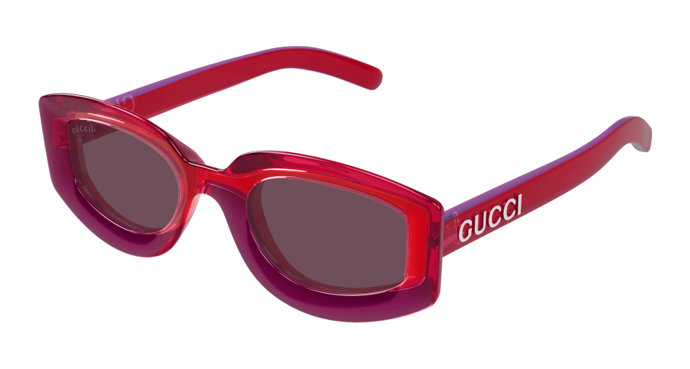 Multi-brand GG1719S-004 Womens GEOMETRICAL/DIRECTIONAL Sunglasses - Red