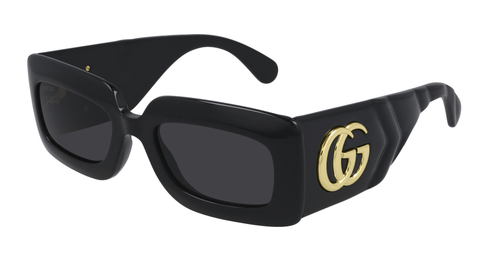 Gucci GG0811S-001 Womens RECTANGULAR / SQUARED Sunglasses - Black