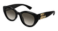 Gucci GG1976SK-002 Womens ROUND/OVAL/PANTHOS Sunglasses - Black