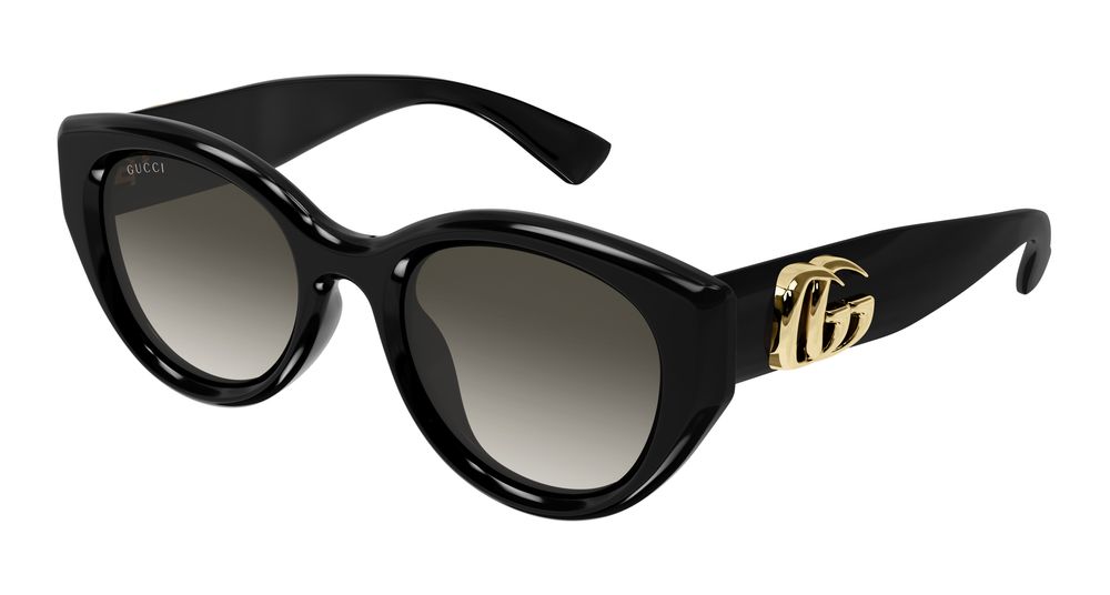 Gucci GG1976SK-002 Womens ROUND/OVAL/PANTHOS Sunglasses - Black