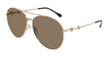 Gucci GG1698S-002 Womens PILOT/NAVIGATOR Sunglasses - Gold