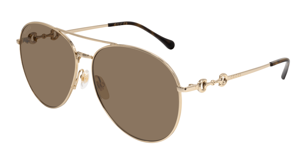 Gucci GG1698S-002 Womens PILOT/NAVIGATOR Sunglasses - Gold