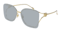 Gucci GG1713SA-001 Womens RECTANGULAR / SQUARED Sunglasses - Gold