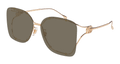 Gucci GG1713SA-002 Womens RECTANGULAR / SQUARED Sunglasses - Gold