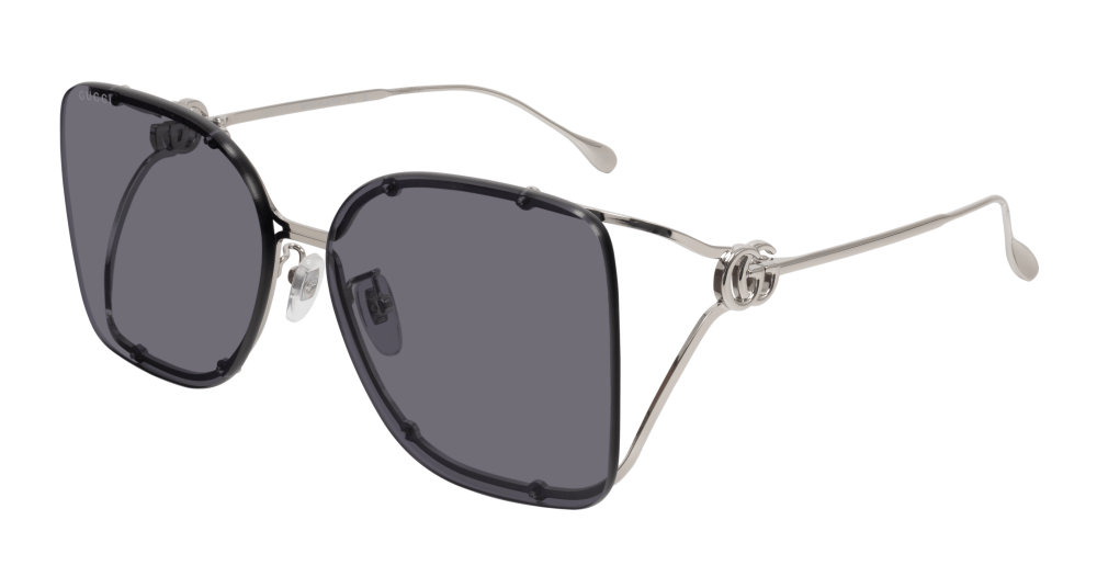Gucci GG1713SA-004 Womens RECTANGULAR / SQUARED Sunglasses - Silver