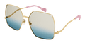 Multi-brand GG1005S-001 Womens GEOMETRICAL/DIRECTIONAL Sunglasses - Gold
