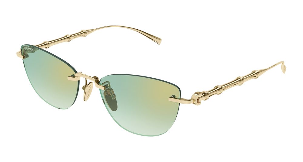 Gucci GG2063S-003 Womens CAT EYE Sunglasses - Gold
