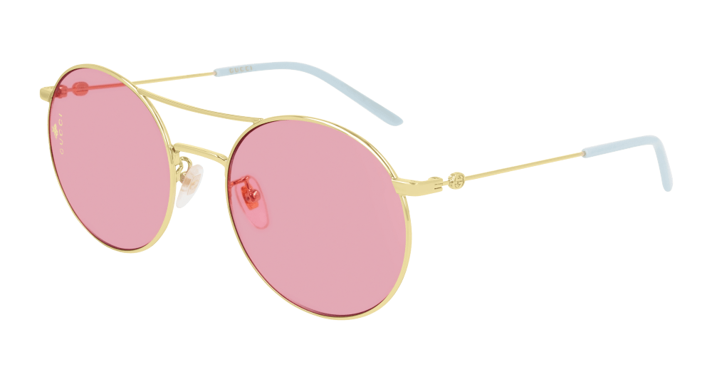 Images GG0680S-004 Womens ROUND/OVAL/PANTHOS Sunglasses - Gold
