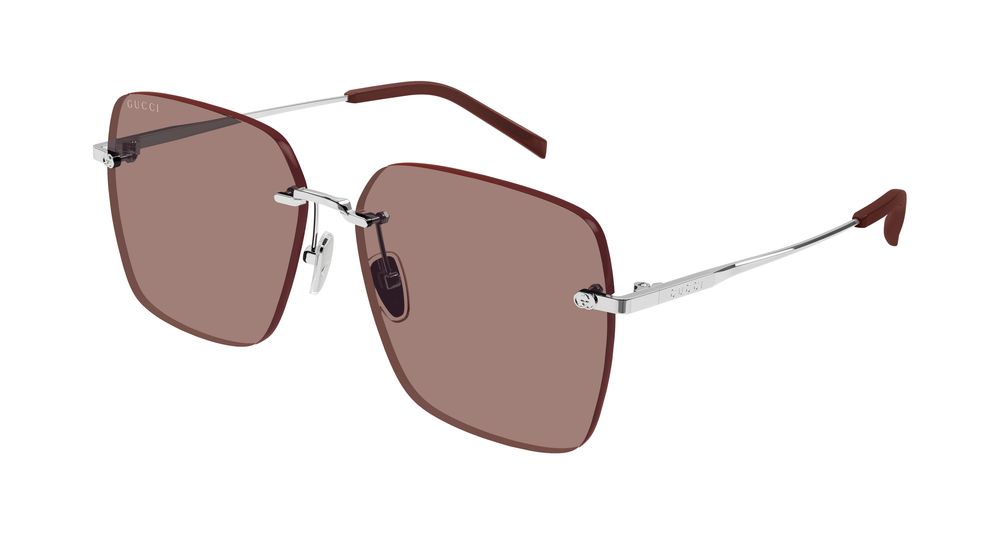 Gucci GG1955SA-003 Womens RECTANGULAR / SQUARED Sunglasses - Silver