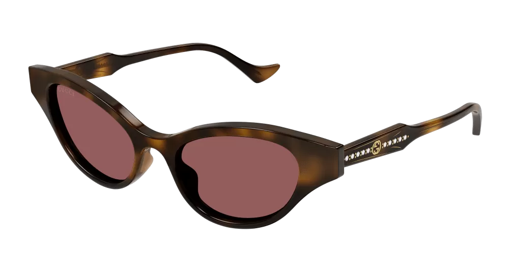 Gucci GG1298S-002 Womens Cat Eye SUNGLASSES - Havana