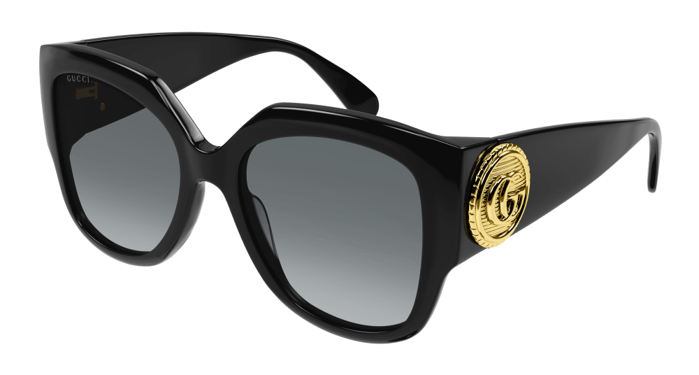 Gucci GG1407S-001 Womens RECTANGULAR / SQUARED Sunglasses - Black