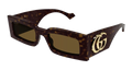Gucci GG1425S-002 Womens RECTANGULAR / SQUARED SUNGLASSES - Havana