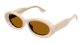Multi-brand GG1527S-004 Womens ROUND/OVAL/PANTHOS Sunglasses - Beige