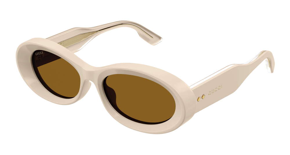 Multi-brand GG1527S-004 Womens ROUND/OVAL/PANTHOS Sunglasses - Beige