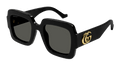 Gucci GG1547S-001 Womens RECTANGULAR / SQUARED Sunglasses - Black