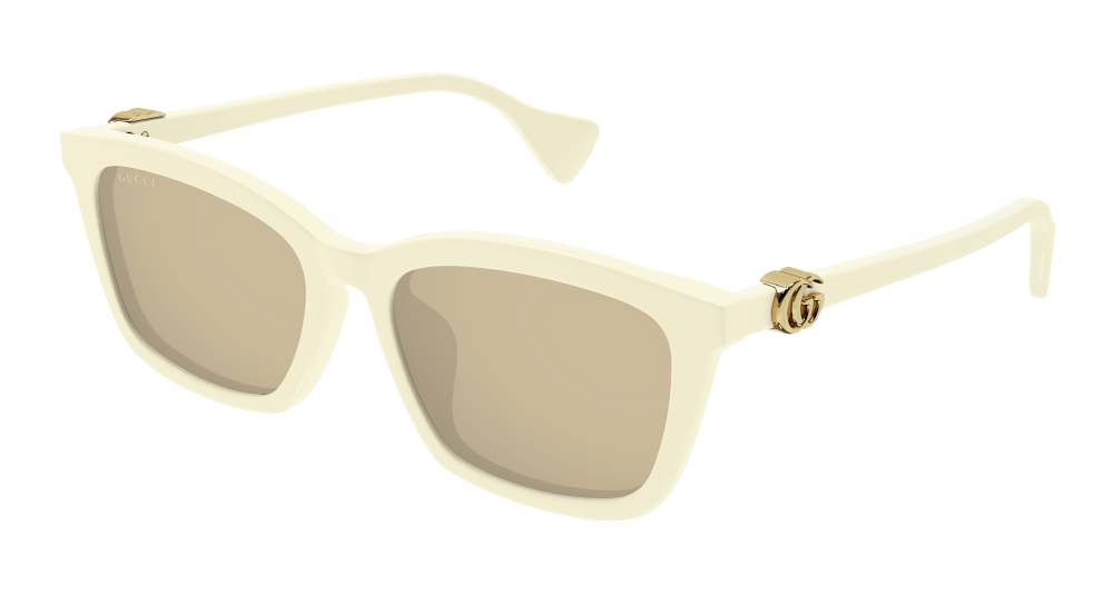 Multi-brand GG1596SK-002 Womens RECTANGULAR / SQUARED Sunglasses - Ivory