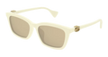 Gucci GG1596SK-002 Womens RECTANGULAR / SQUARED SUNGLASSES - Ivory
