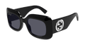 Multi-brand GG1695S-001 Womens RECTANGULAR / SQUARED Sunglasses - Black