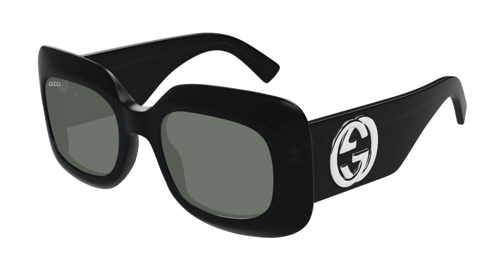 Multi-brand GG1695S-003 Womens RECTANGULAR / SQUARED Sunglasses - Black