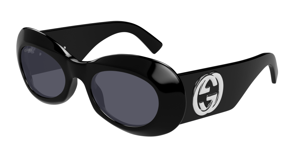 Gucci GG1696S-001 Womens ROUND/OVAL/PANTHOS Sunglasses - Black