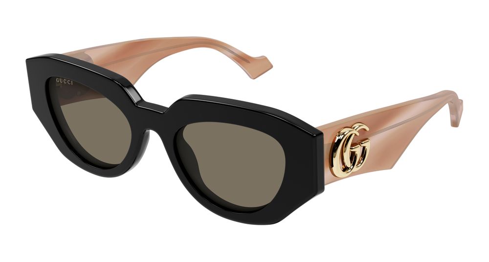 Gucci GG1421S-008 Womens GEOMETRICAL/DIRECTIONAL Sunglasses - Black