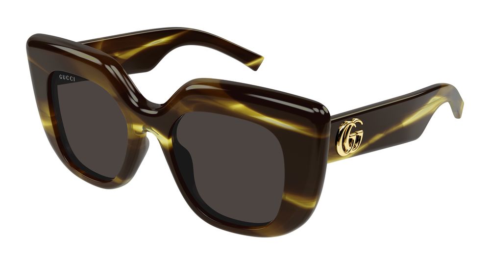 Gucci GG2030S-003 Womens RECTANGULAR / SQUARED Sunglasses - Havana