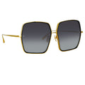 Linda Farrow LFL1349C1SUN Womens Sunglasses - Yellow Gold/ Light Gold
