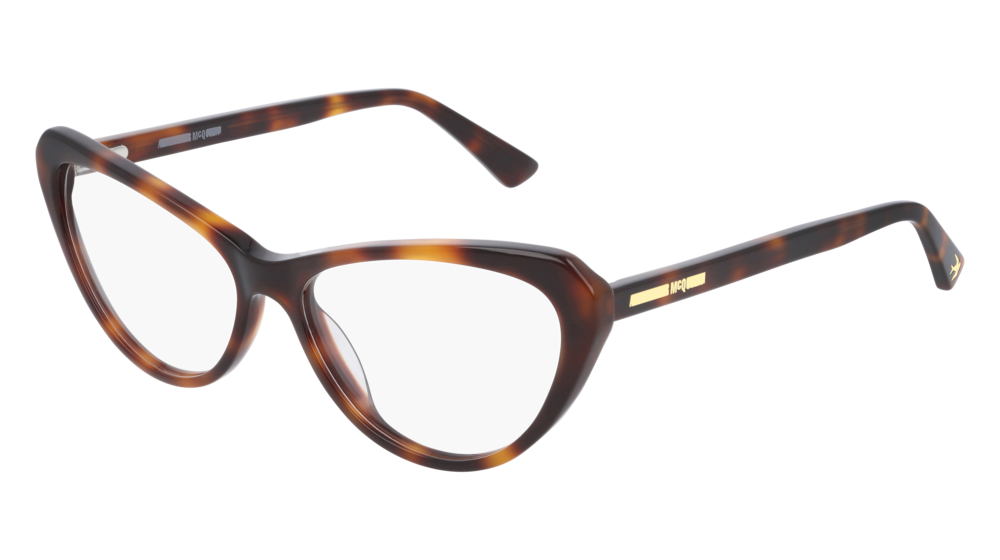 Mcq MQ0237O-002 Womens CAT EYE Optical Frame - Havana