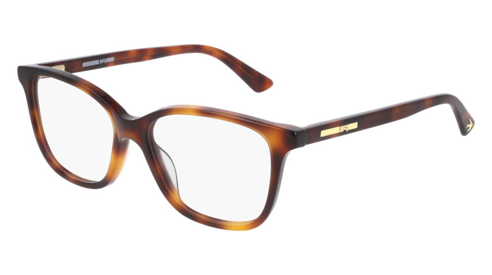 Mcq MQ0240OP-002 Womens RECTANGULAR / SQUARED Optical Frame - Havana