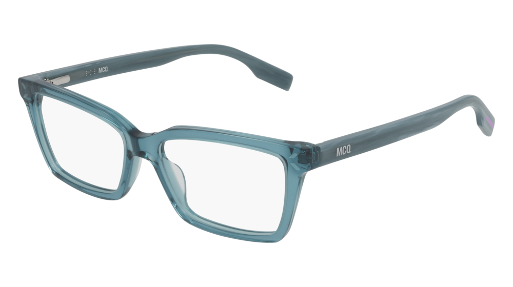 Mcq MQ0307O-004 Womens RECTANGULAR / SQUARED Optical Frame - Blue