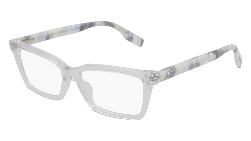 Mcq MQ0307O-003 Womens RECTANGULAR / SQUARED Optical Frame - Crystal