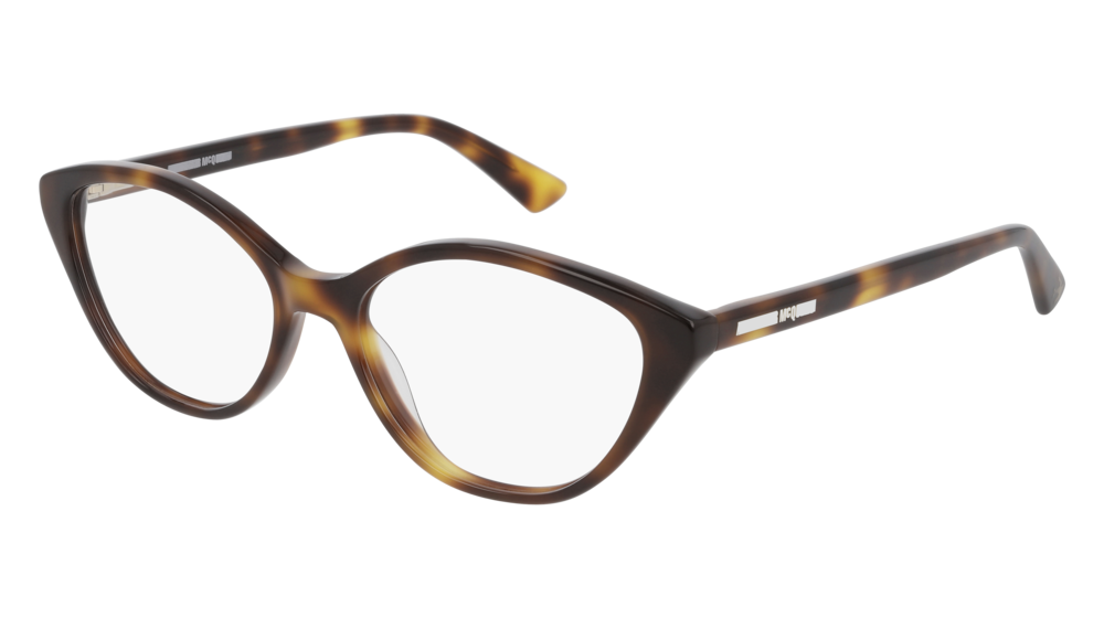 Mcq MQ0253O-002 Womens RECTANGULAR / SQUARED Optical Frame - Havana