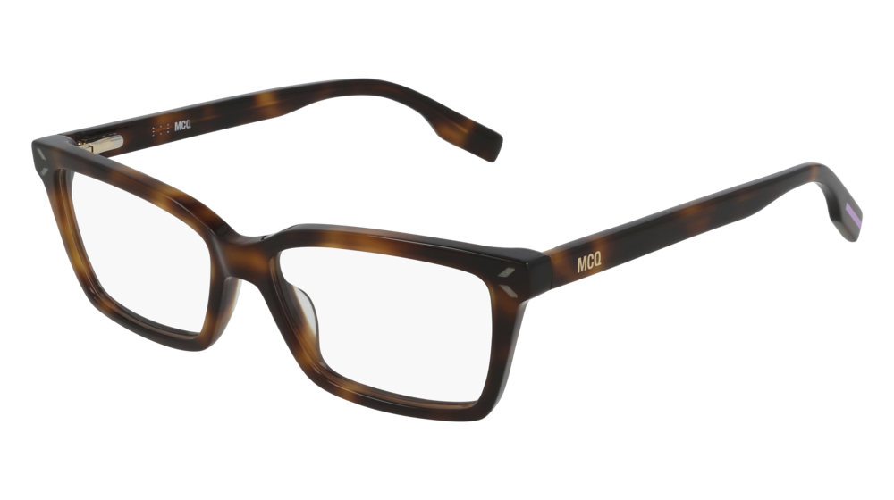 Mcq MQ0307O-002 Womens RECTANGULAR / SQUARED Optical Frame - Havana