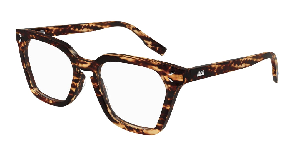 Mcq MQ0327O-007 Womens RECTANGULAR / SQUARED Optical Frame - Havana