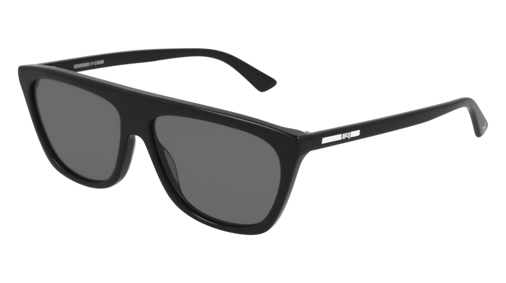 Mcq MQ0273S-001 Mens RECTANGULAR / SQUARED Sunglasses - Black