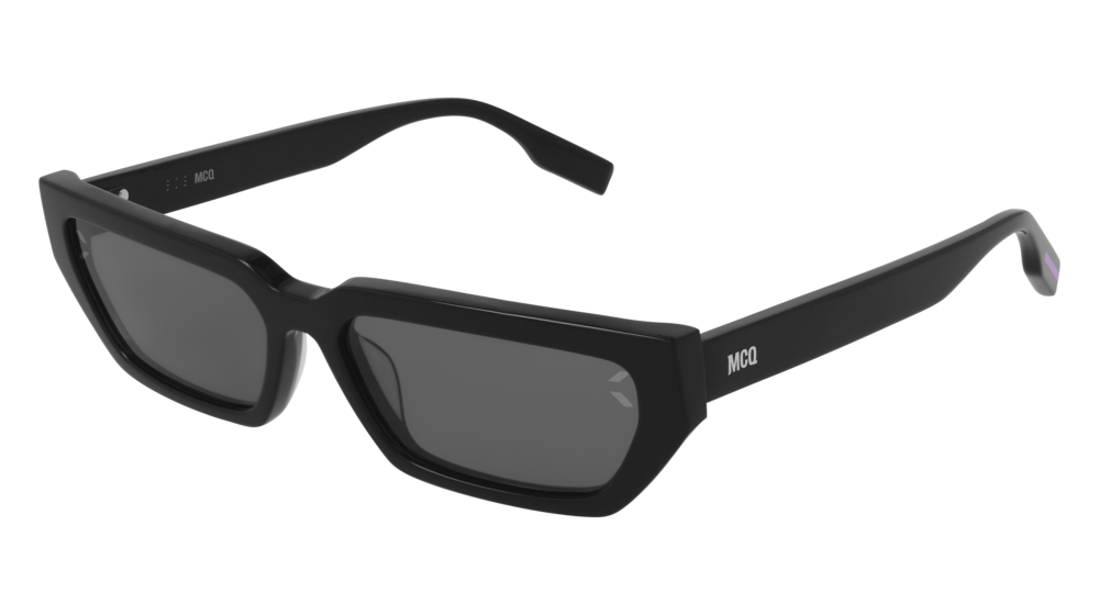 Mcq MQ0302S-001 RECTANGULAR / SQUARED Sunglasses - Black