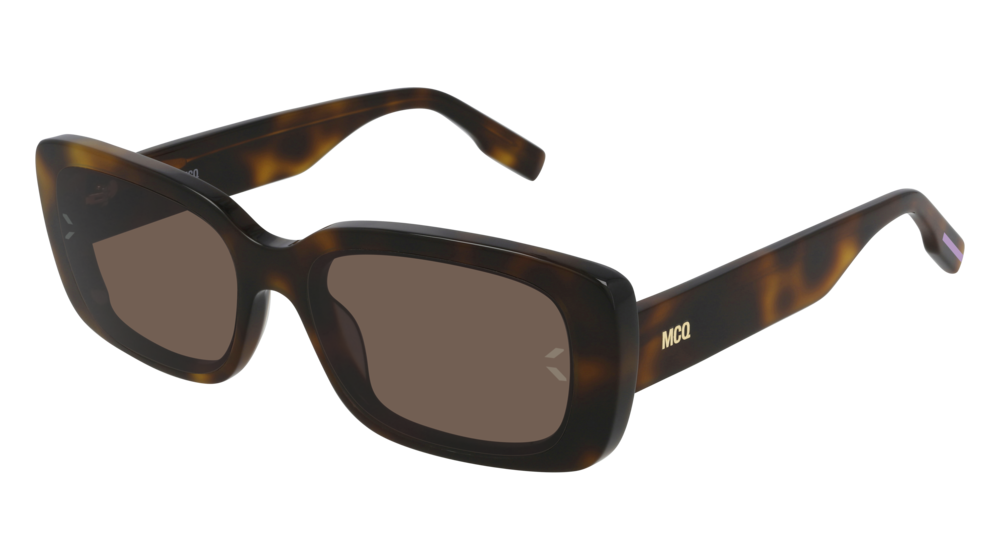 Mcq MQ0301S-002 RECTANGULAR / SQUARED Sunglasses - Havana