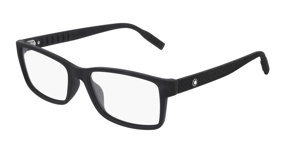 Montblanc MB0066O-001 Mens RECTANGULAR / SQUARED Optical Frame - Black