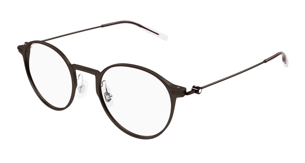 Montblanc MB0357O-003 Mens ROUND/OVAL/PANTHOS Optical Frame - Brown