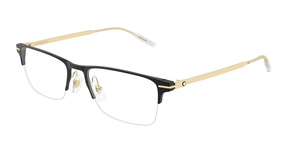Montblanc MB0468O-006 Mens RECTANGULAR / SQUARED Optical Frame - Black