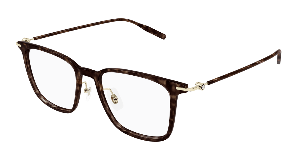 Montblanc MB0354O-002 Mens RECTANGULAR / SQUARED Optical Frame - Havana