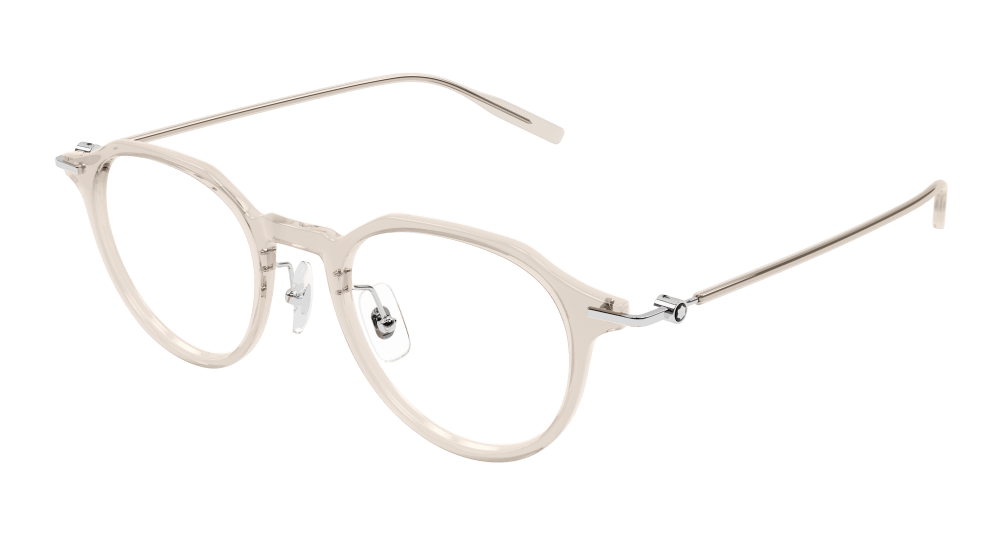 Montblanc MB0355O-004 Mens ROUND/OVAL/PANTHOS Optical Frame - Nude