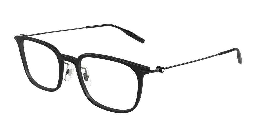 Montblanc MB0100O-010 Mens RECTANGULAR / SQUARED Optical Frame - Black