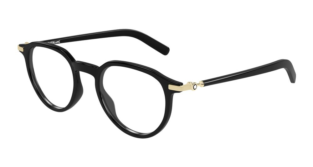 Montblanc MB0495O-001 Mens ROUND/OVAL/PANTHOS Optical Frame - Black